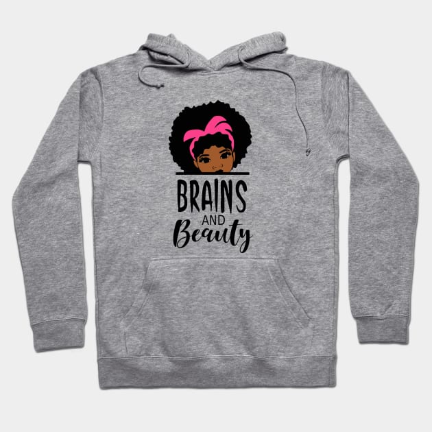 Brains and Beauty Hoodie by Cargoprints